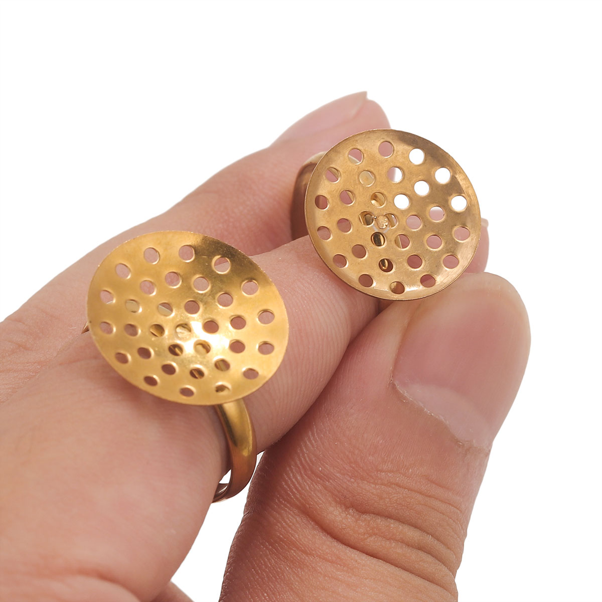 10pcs/lot Stainless Steel Ring - Ring Set Adjustable のレビューと価格