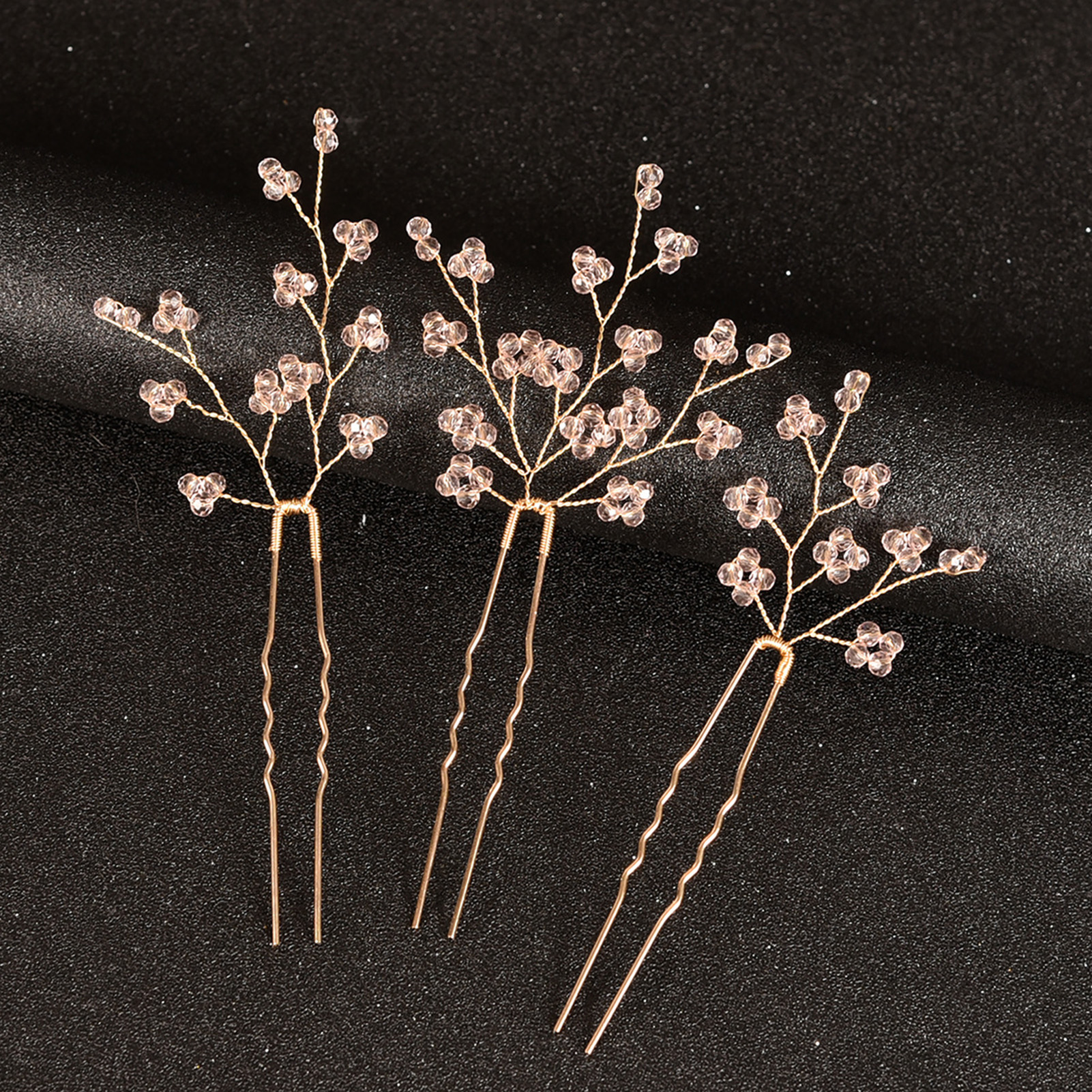 3PCS Wedding U Shape Hair Clip - Pearl Hair Pin のレビューと価格