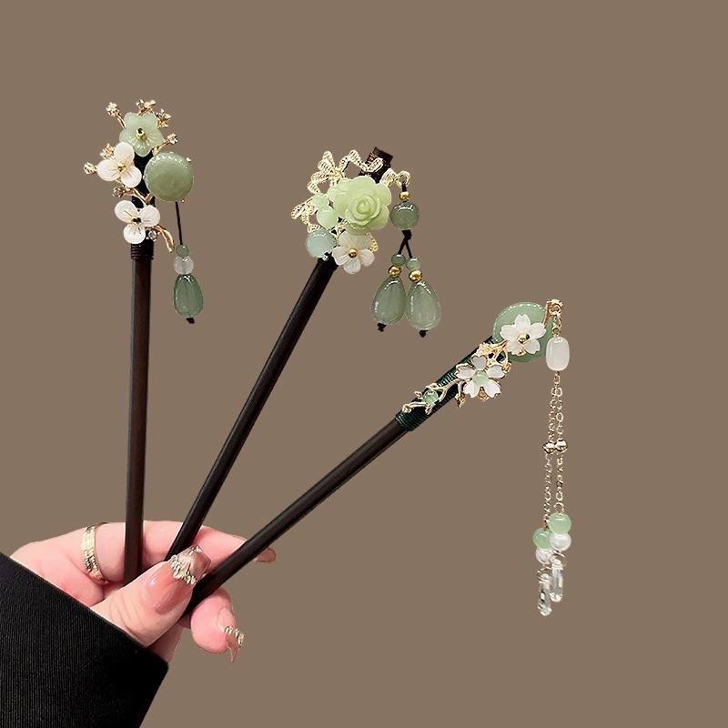 Antique Wooden Hairpin Women's - Pearl Hair Pin のレビューと価格
