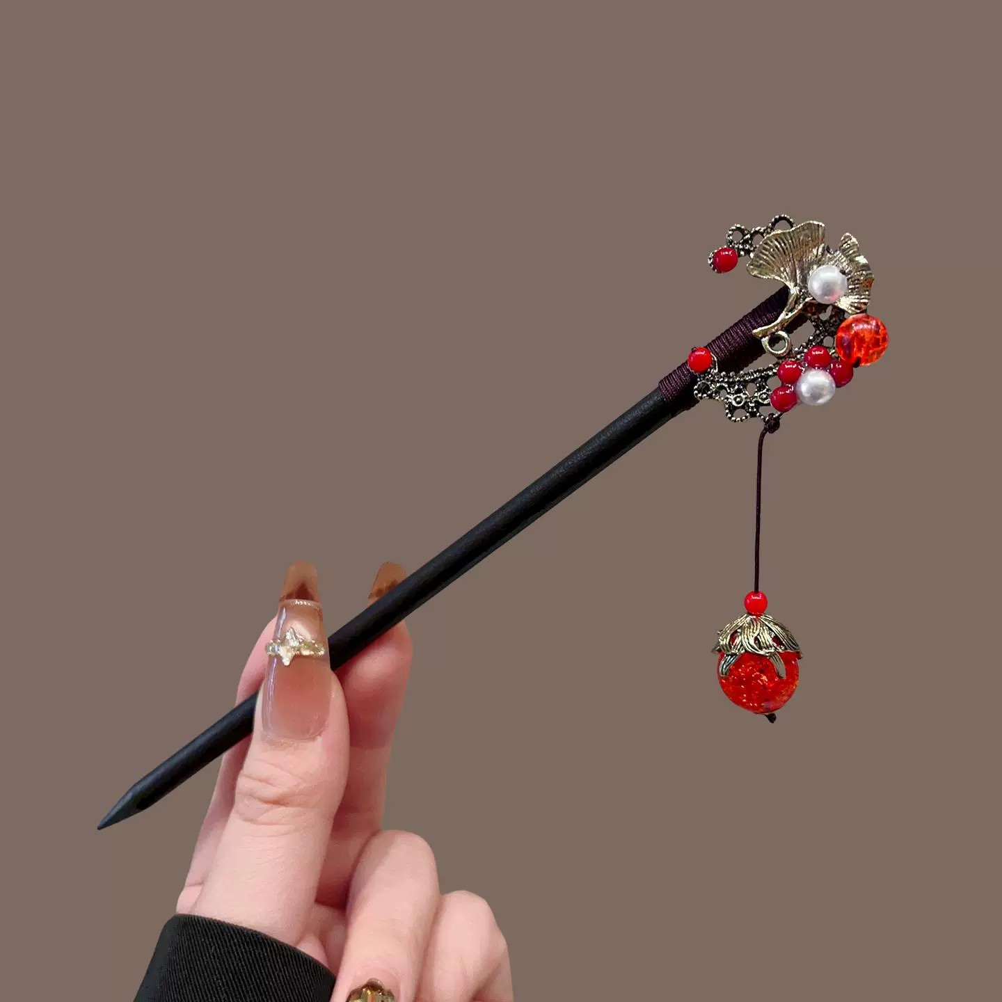 Antique Wooden Hairpin Women's - Pearl Hair Pin のレビューと価格