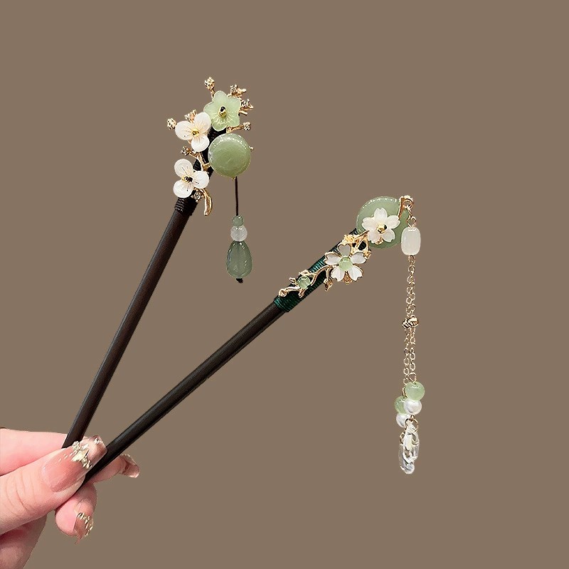 Antique Wooden Hairpin Women's - Pearl Hair Pin のレビューと価格