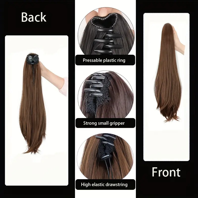 Elegant Synthetic Ponytail Wom - Hair Claw Clip Set のレビューと価格