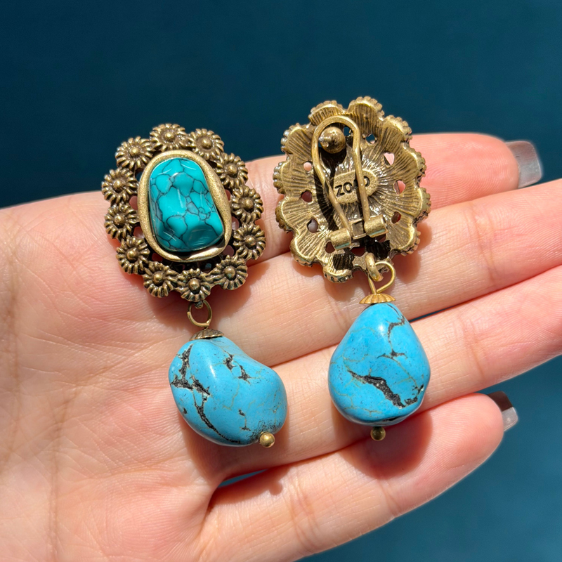Vintage Turquoise Earrings Nat - Women'S Accessories Trends 2026 のレビューと価格