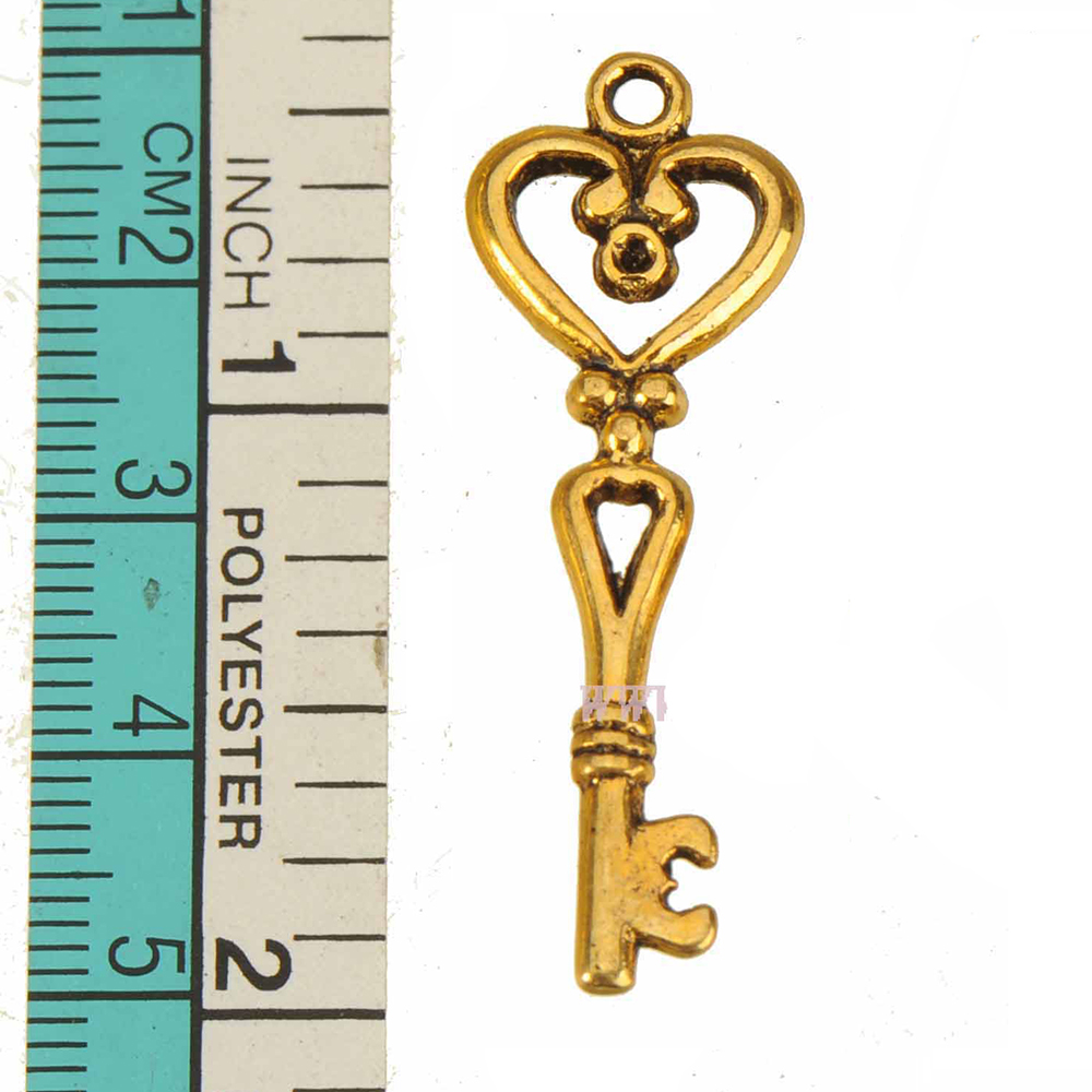 40pcs Gold Keys Charms Pendant - Women'S Accessories Manufacturers のレビューと価格