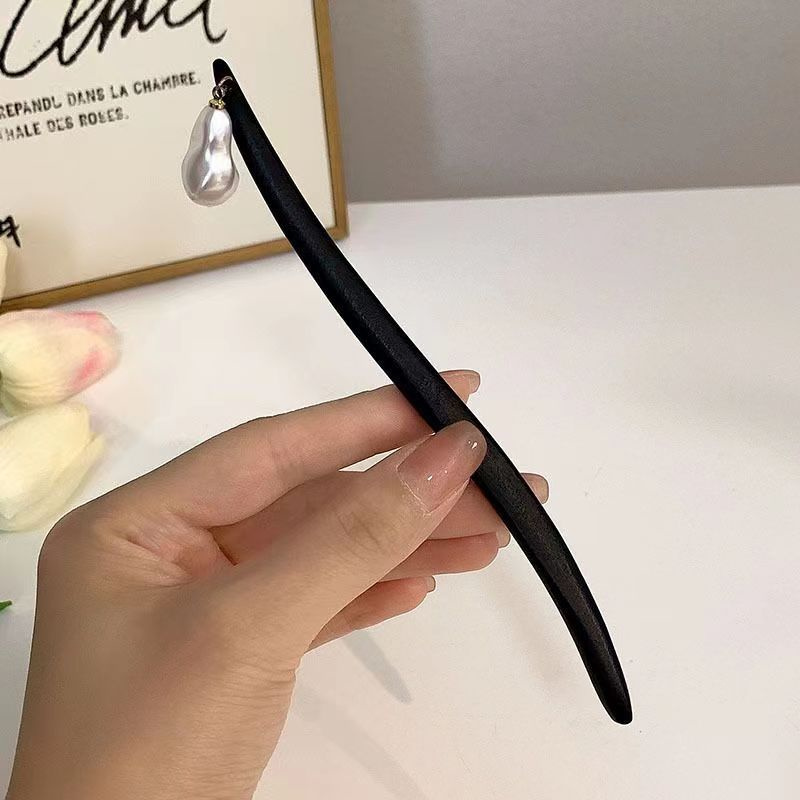 Vintage Chinese Style Wooden F - Pearl Hair Pin のレビューと価格