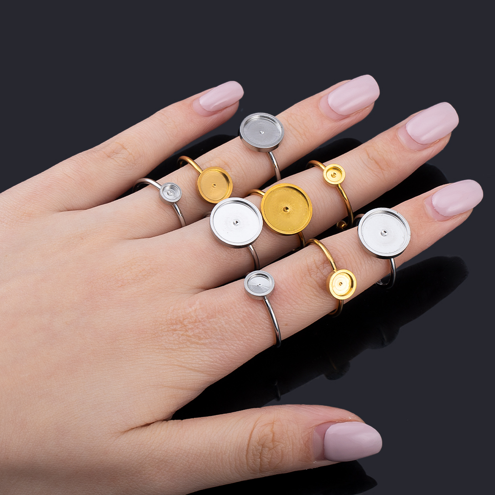 10pcs Adjustable Open Finger R - Ring Set Adjustable のレビューと価格