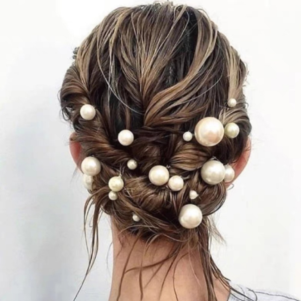Pearl Crystal Hair Pins Comb S - Pearl Hair Pin のレビューと価格