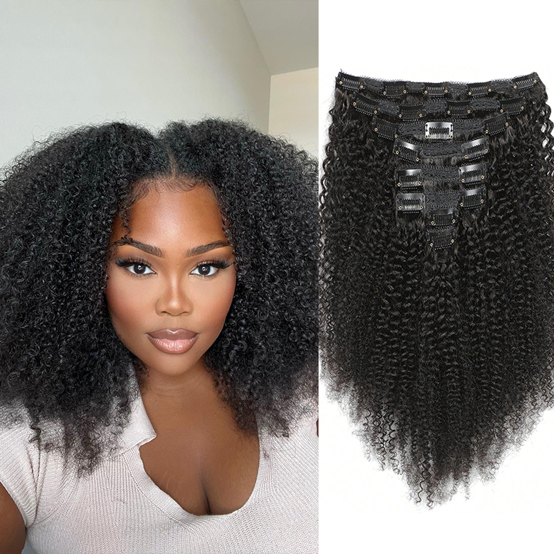Afro Human Hair Clip In Extens - Women Accessories India のレビューと価格