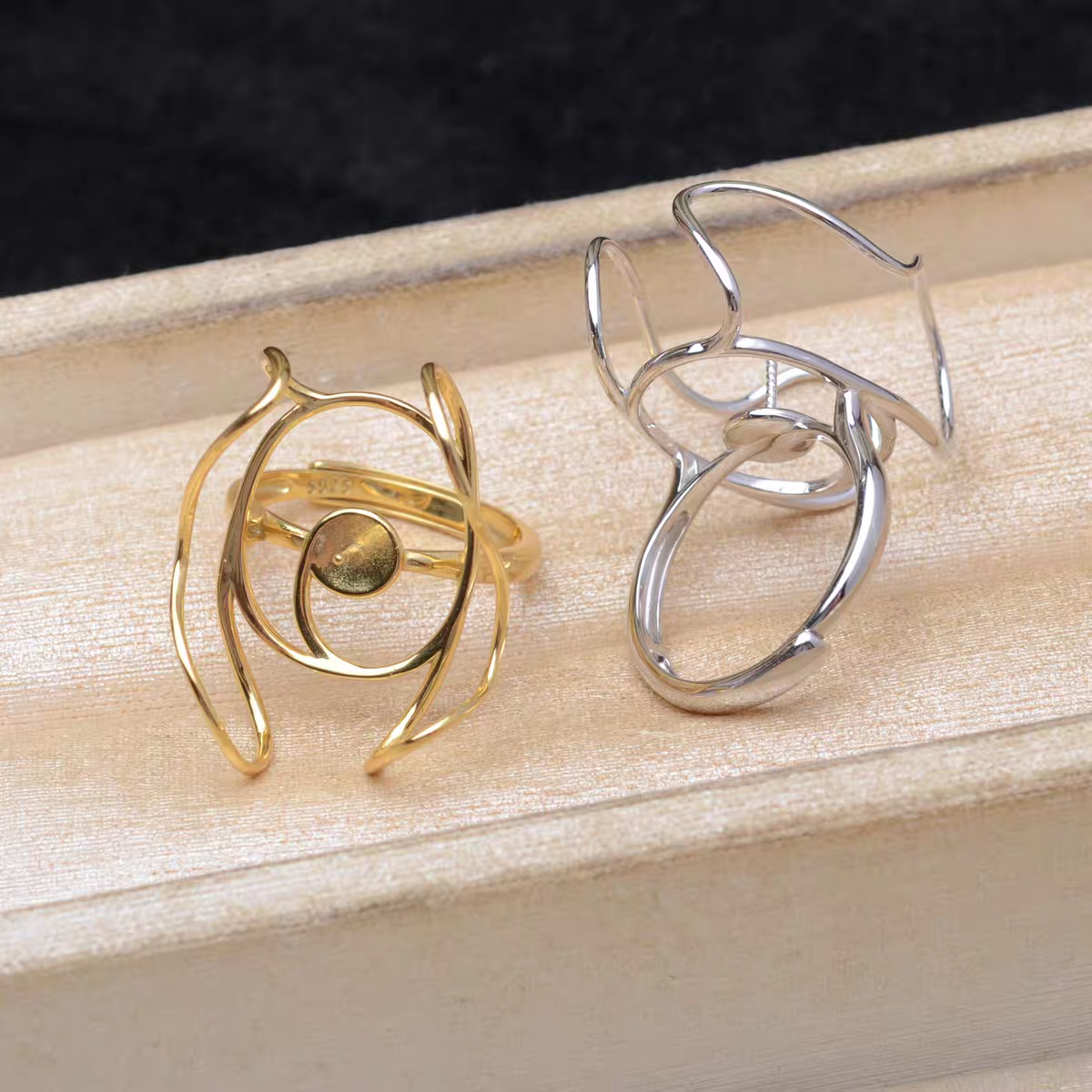 S925 Sterling Silver Adjustabl - Ring Set Adjustable のレビューと価格