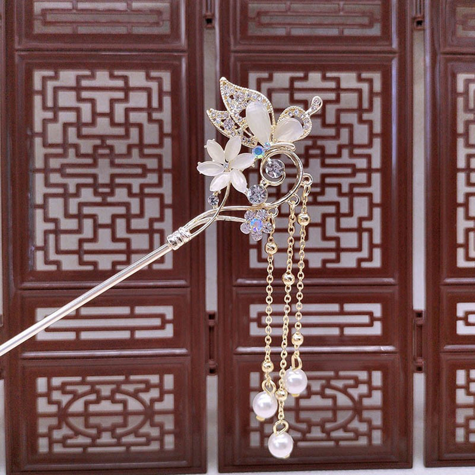 Female Hair Stick Hairpin Cat  - Pearl Hair Pin のレビューと価格