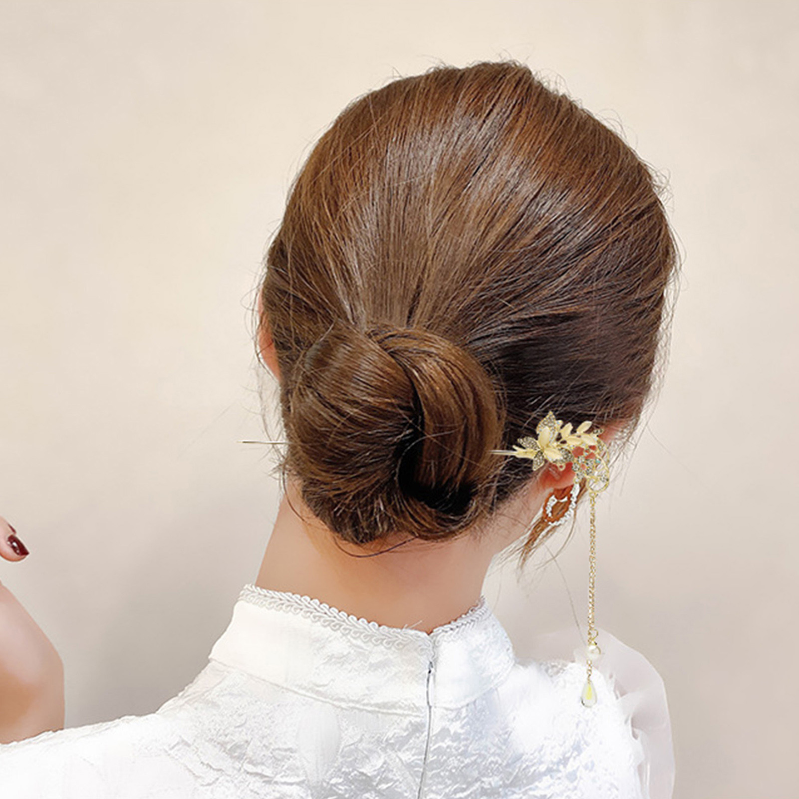 Female Hair Stick Hairpin Cat  - Pearl Hair Pin のレビューと価格