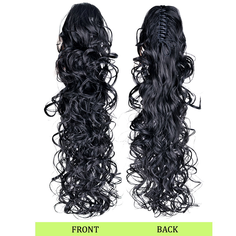 Curly Wavy Ponytail Hair Exten - Hair Claw Clip Set のレビューと価格