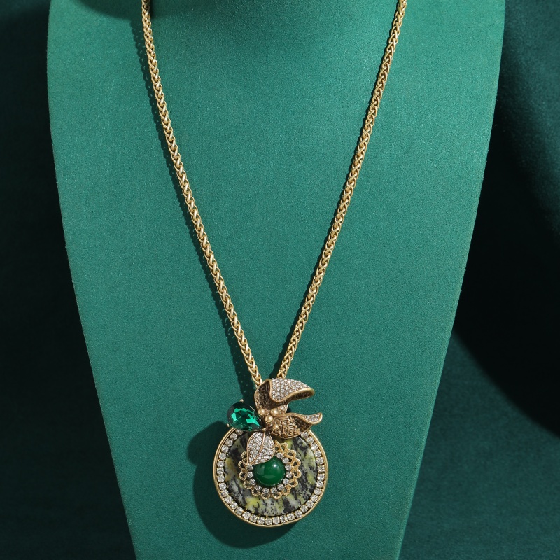 Vintage Round Green Natural St - Women'S Accessories Trends 2026 のレビューと価格