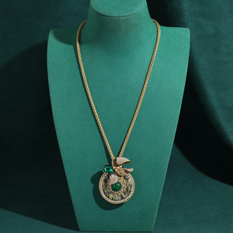Vintage Round Green Natural St - Women'S Accessories Trends 2026 のレビューと価格