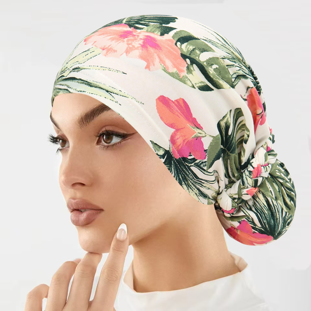 New Muslim Hijabs Spiral Turbi - Women Accessories India のレビューと価格