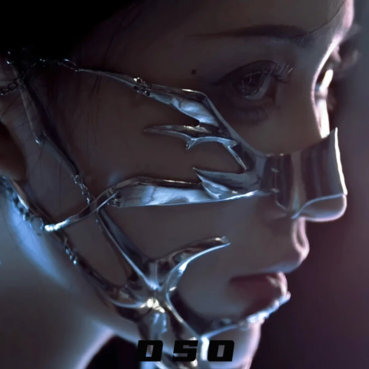 2025 Cyberpunk Visor Chin Meta - Women Accessories Chain のレビューと価格