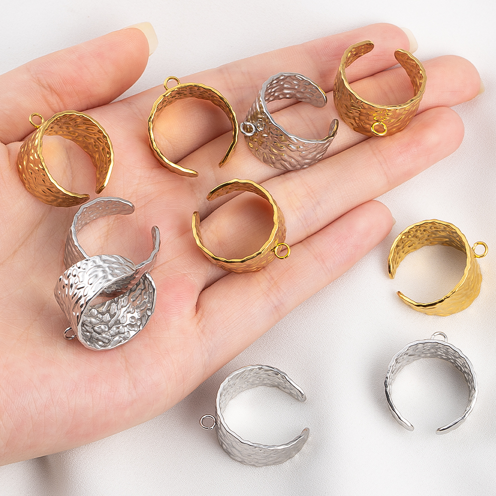 2pcs Stainless Steel 18K Gold  - Ring Set Adjustable のレビューと価格