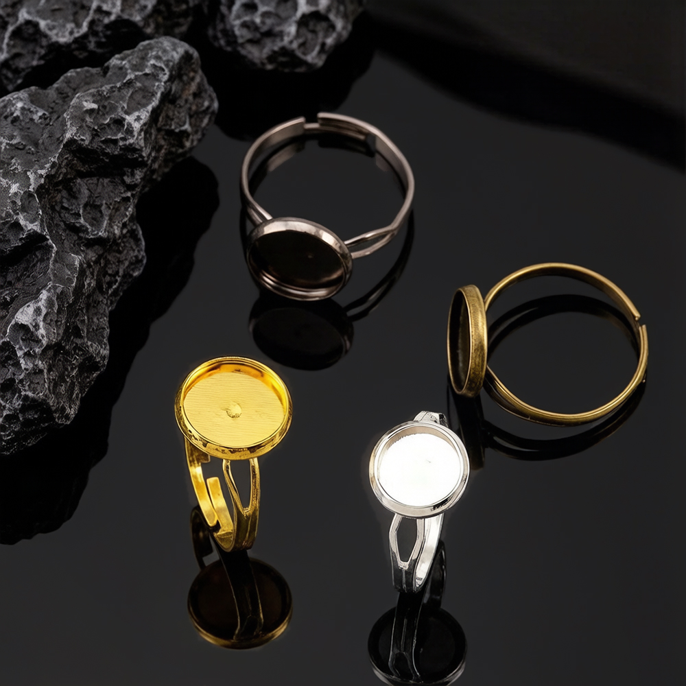 10pcs/lot Adjustable Blank Rin - Ring Set Adjustable のレビューと価格