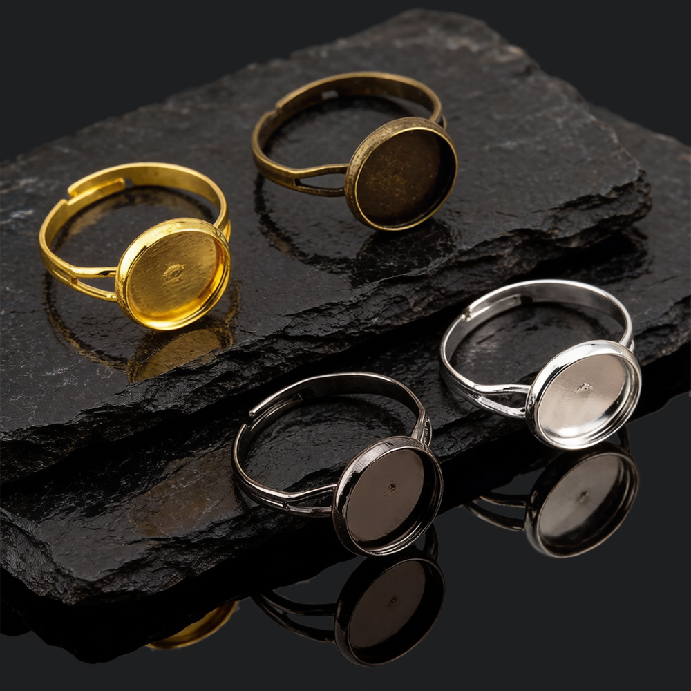 10pcs/lot Adjustable Blank Rin - Ring Set Adjustable のレビューと価格