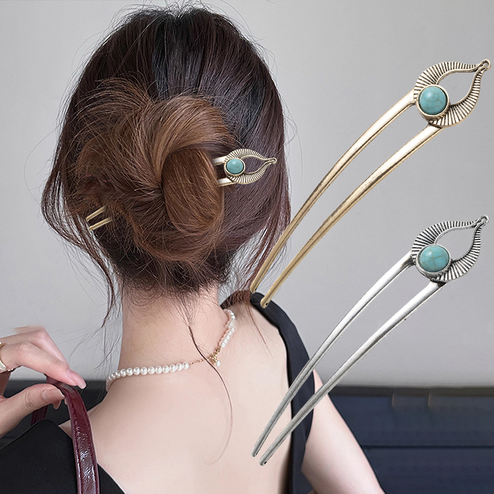 Egypt Turquoise U Shape Hair F - Hair Fork Stick のレビューと価格