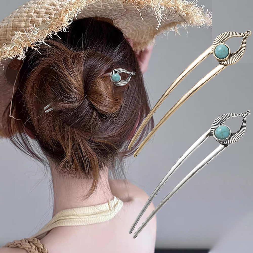 Egypt Turquoise U Shape Hair F - Hair Fork Stick のレビューと価格