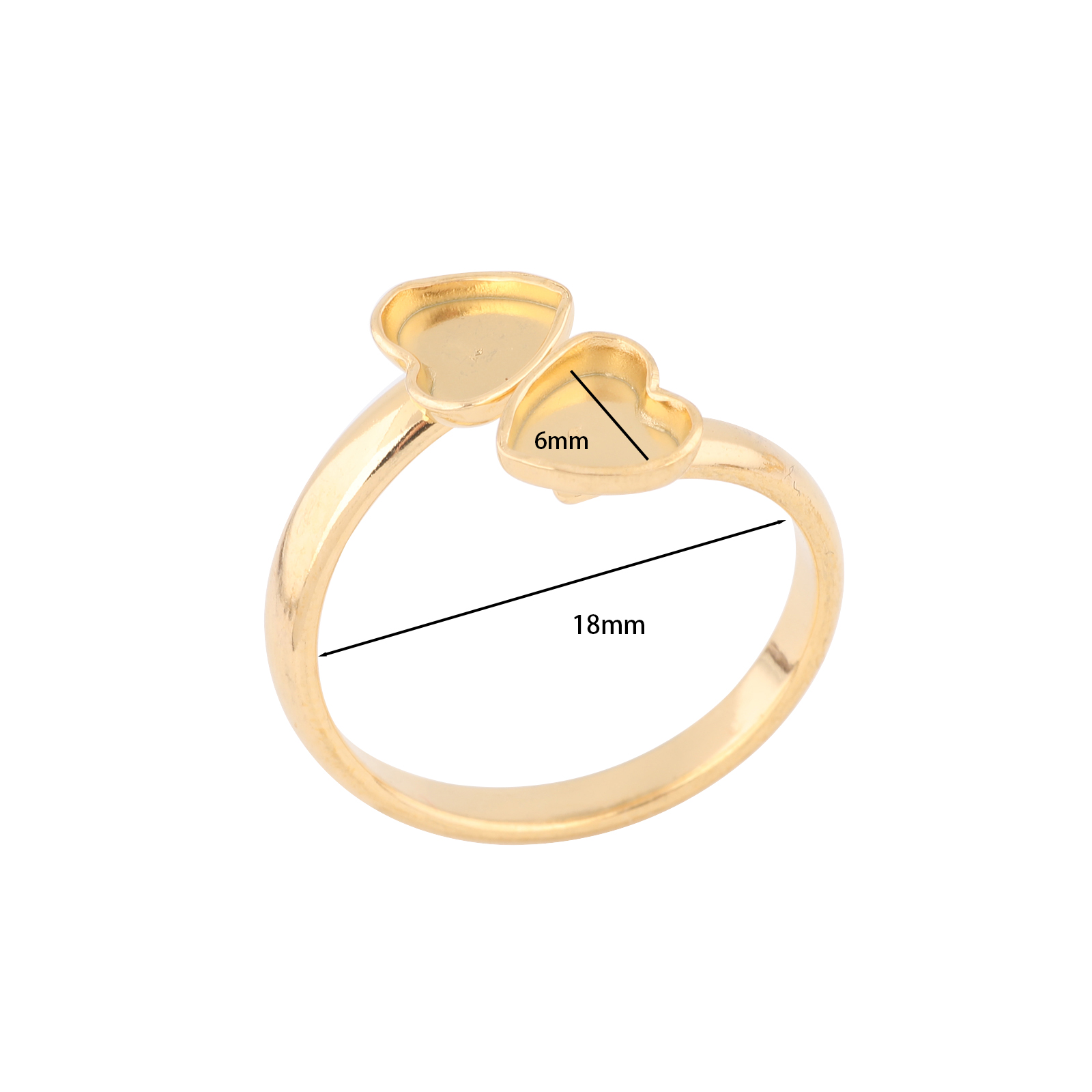 10pcs Stainless Steel Gold Pla - Ring Set Adjustable のレビューと価格
