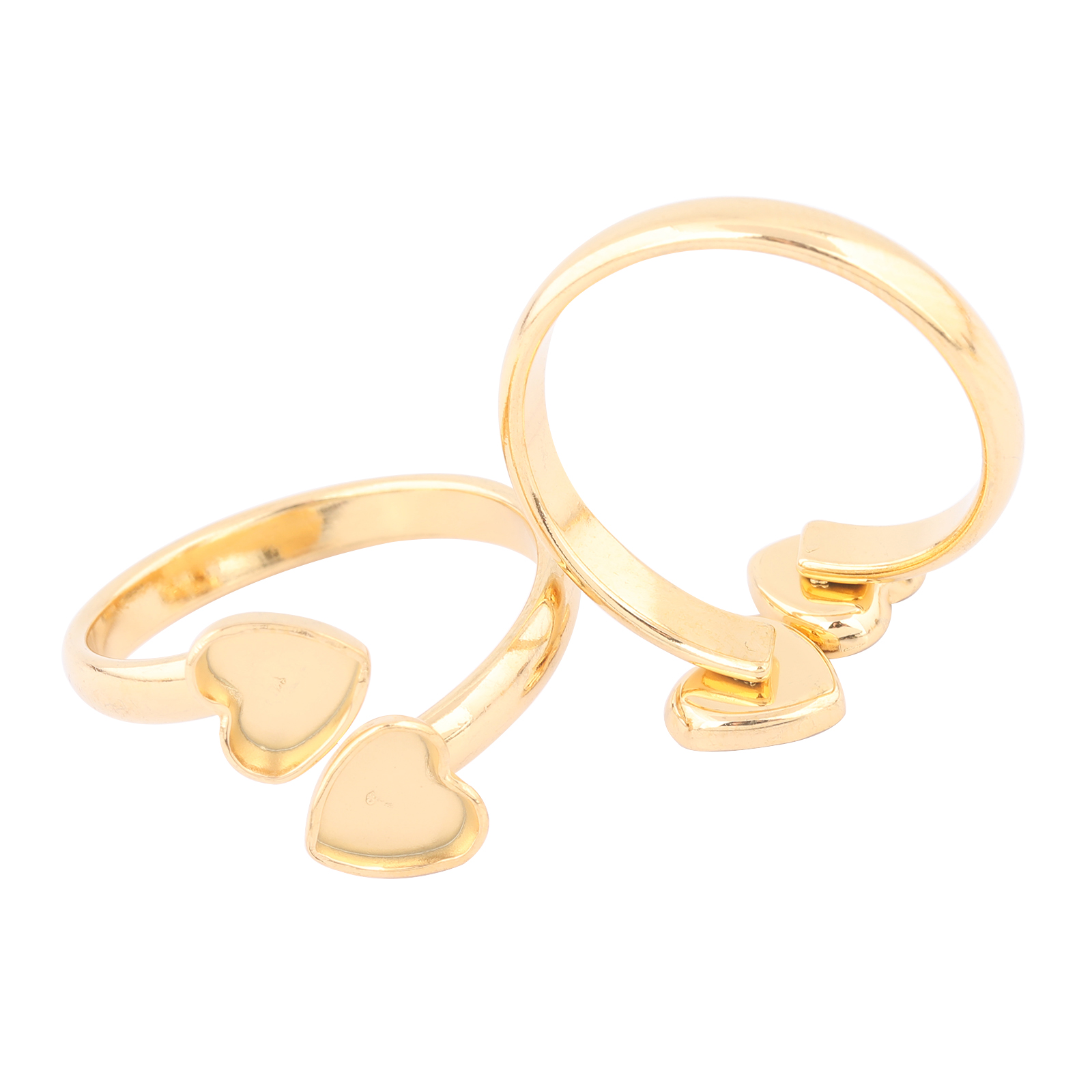 10pcs Stainless Steel Gold Pla - Ring Set Adjustable のレビューと価格