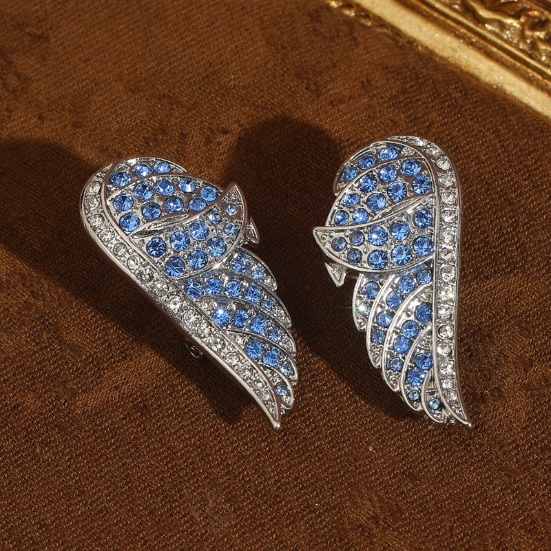 Vintage Angel Wing Blue Earrin - Women'S Accessories Trends 2026 のレビューと価格