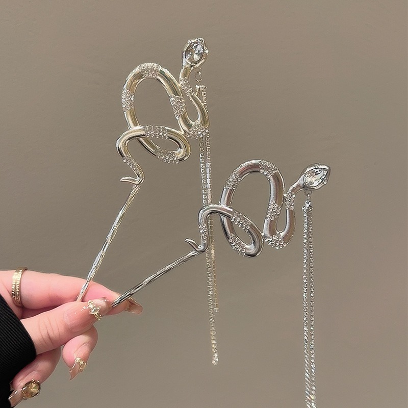 1pc Snake Hair Sticks Tone Ser - Women Accessories Chain のレビューと価格