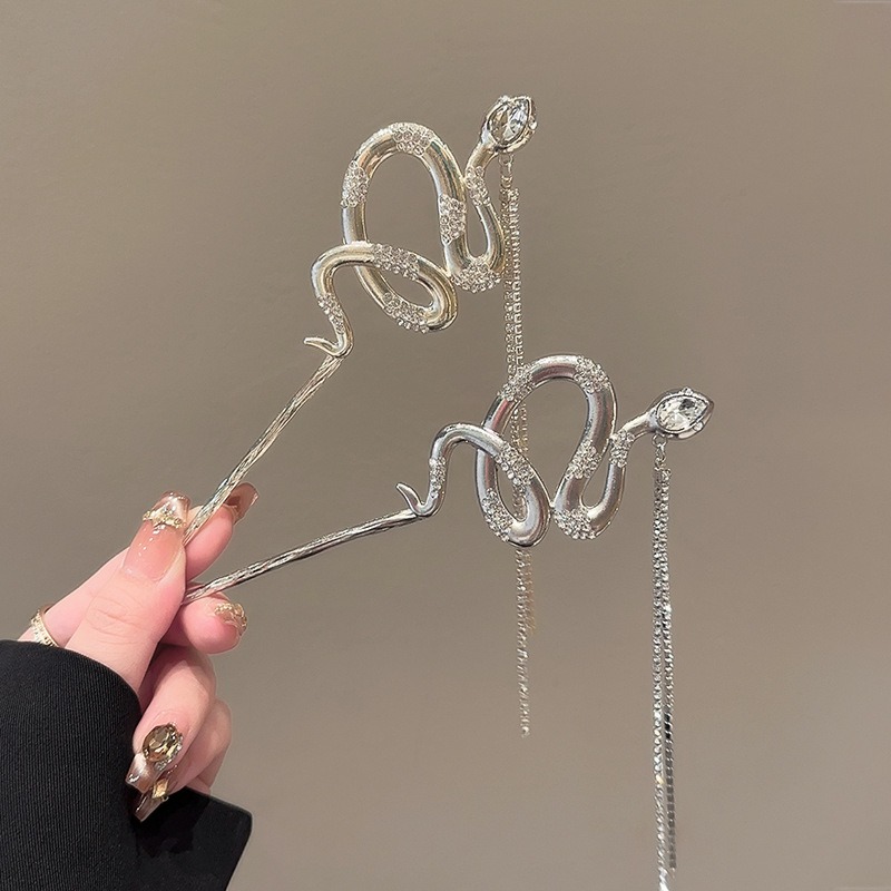 1pc Snake Hair Sticks Tone Ser - Women Accessories Chain のレビューと価格