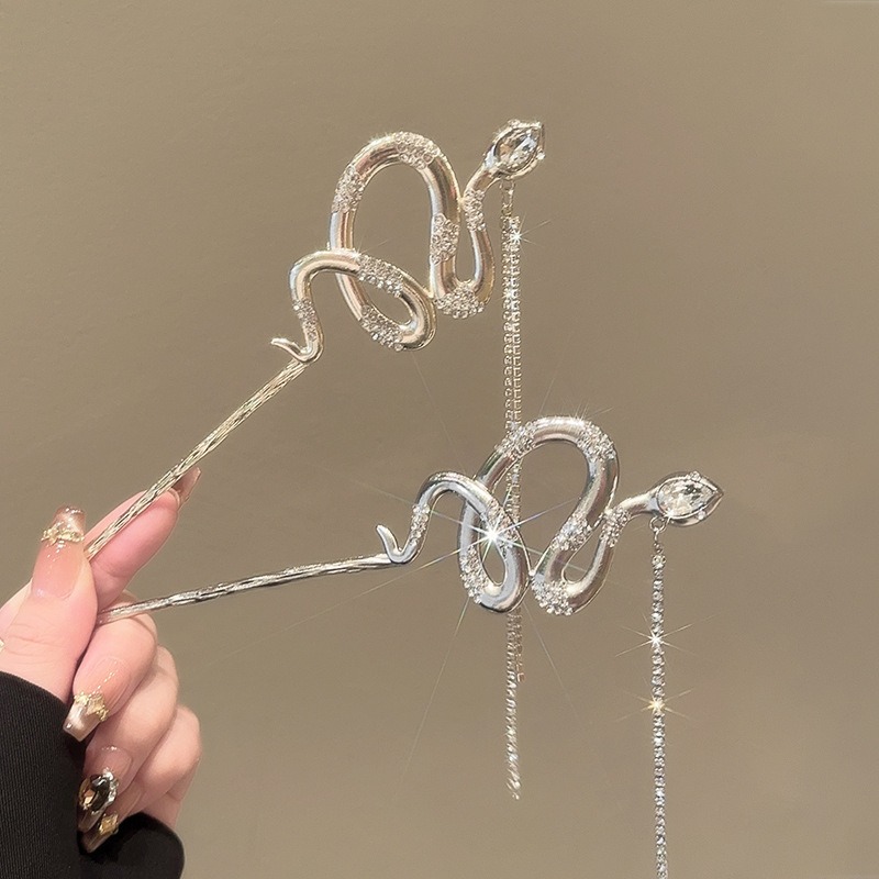 1pc Snake Hair Sticks Tone Ser - Women Accessories Chain のレビューと価格