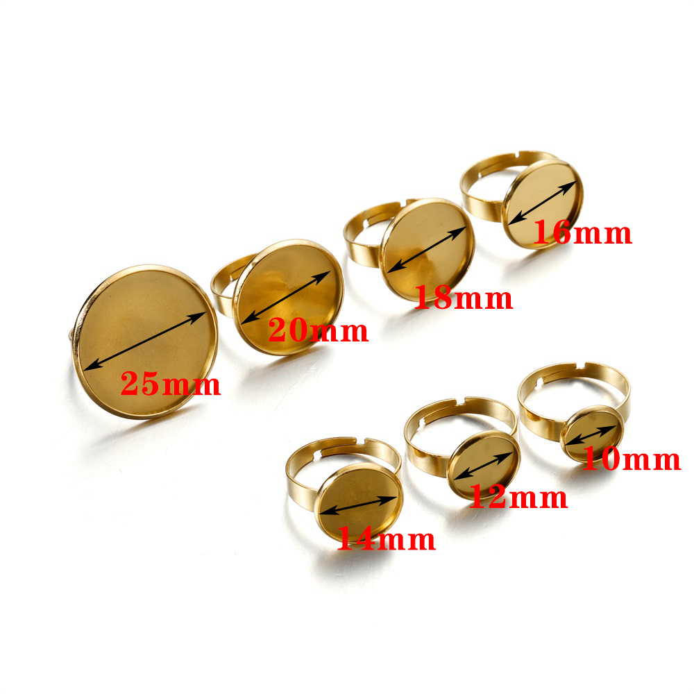 10pcs Stainless Steel Adjustab - Ring Set Adjustable のレビューと価格