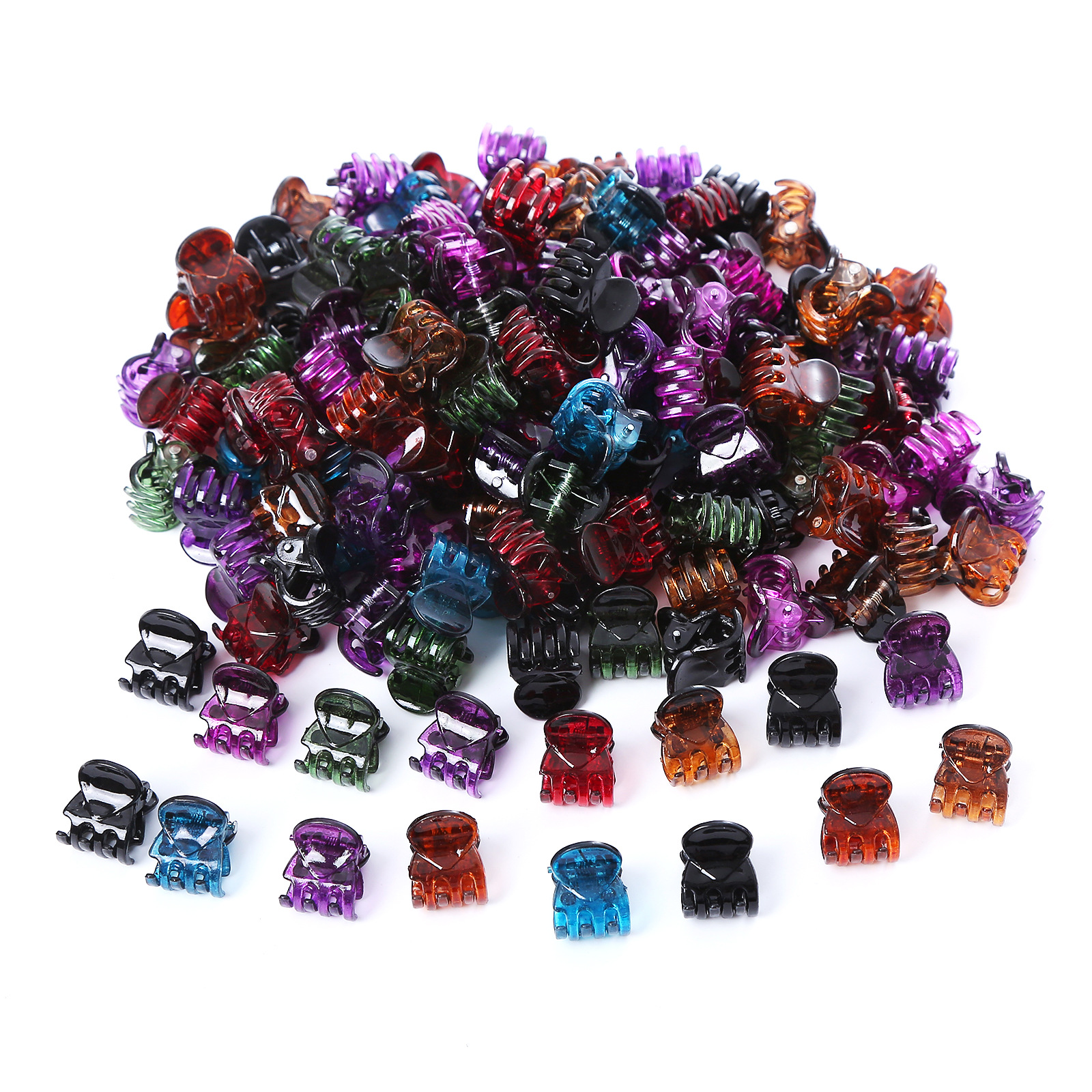 1CM 100Pcs/Set Hair Claw Clips - Hair Claw Clip Set のレビューと価格