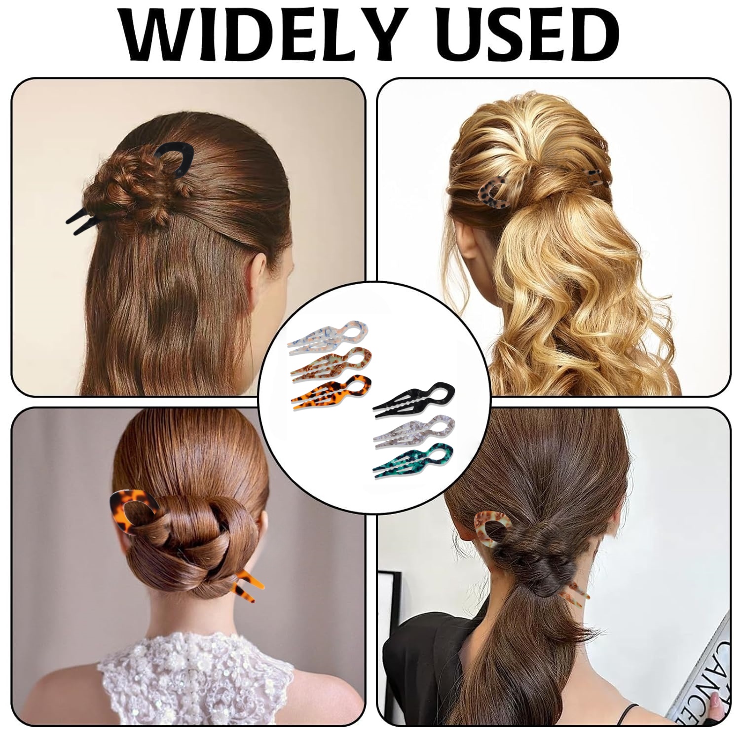 1 PC Acrylic Fish Tail U-shape - Hair Fork Stick のレビューと価格