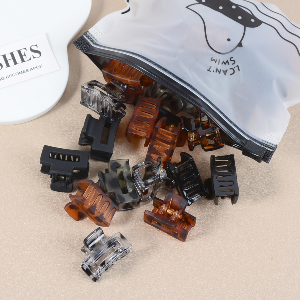 12-Piece Set of 2.5cm Mini Flo - Hair Claw Clip Set のレビューと価格