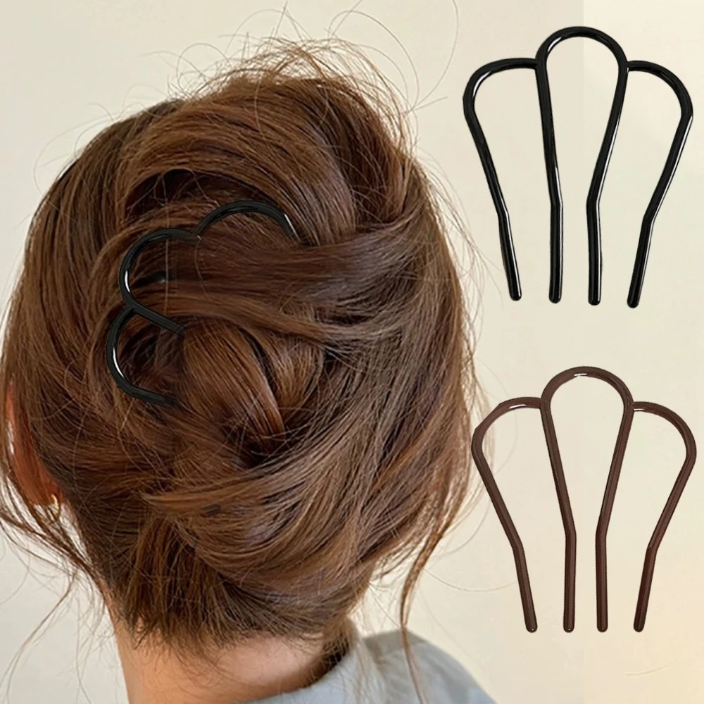 Elegant Soft Acrylic U-Shape H - Hair Fork Stick のレビューと価格