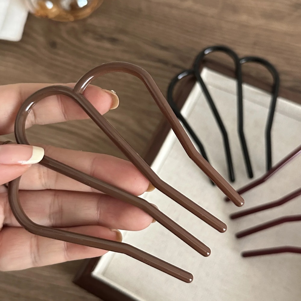 Elegant Soft Acrylic U-Shape H - Hair Fork Stick のレビューと価格