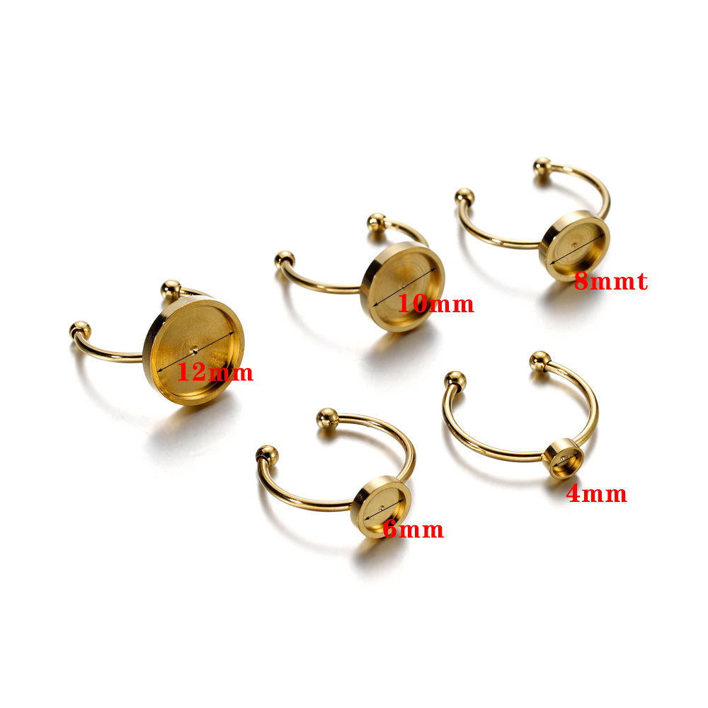 10pcs Adjustable Stainless Ste - Ring Set Adjustable のレビューと価格