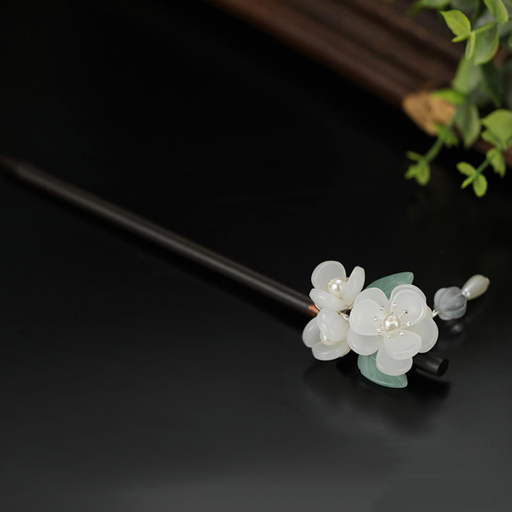 Retro Flower Hairpin With Pear - Pearl Hair Pin のレビューと価格