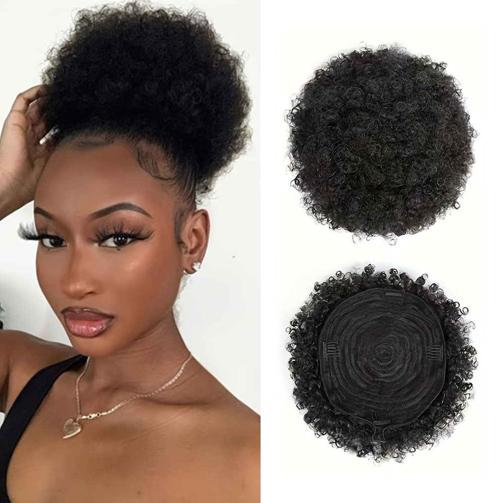 Afro Kinky Puffs 100% Human Ha - Women Accessories India のレビューと価格
